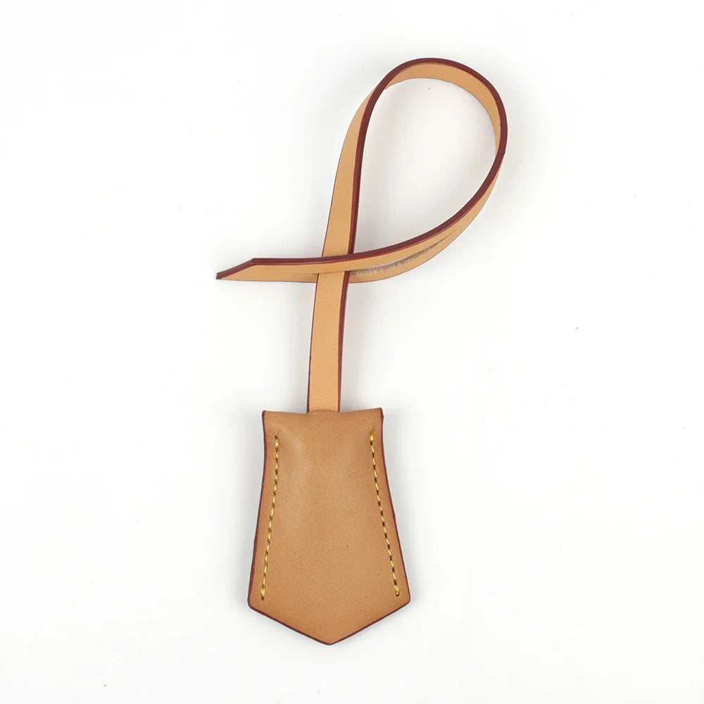 Custom Initials Fashion Women Travel Luggage Tag Genuine Leather Bag Charm Pendant Accessories Vegetable Leather Hang Tag Label