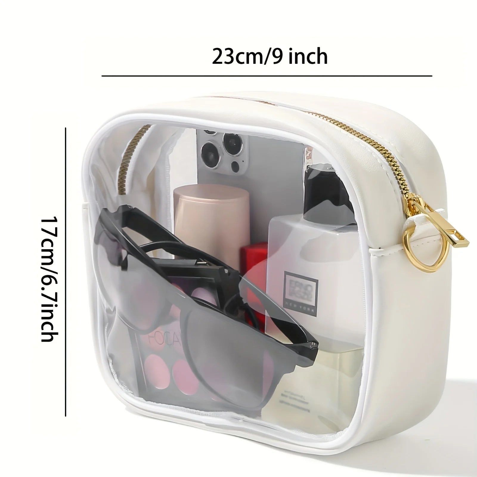 Clear Bag Stadium Approved, Crossbody Transparent Bag for Concerts Sports Events, Purses For Women & Men