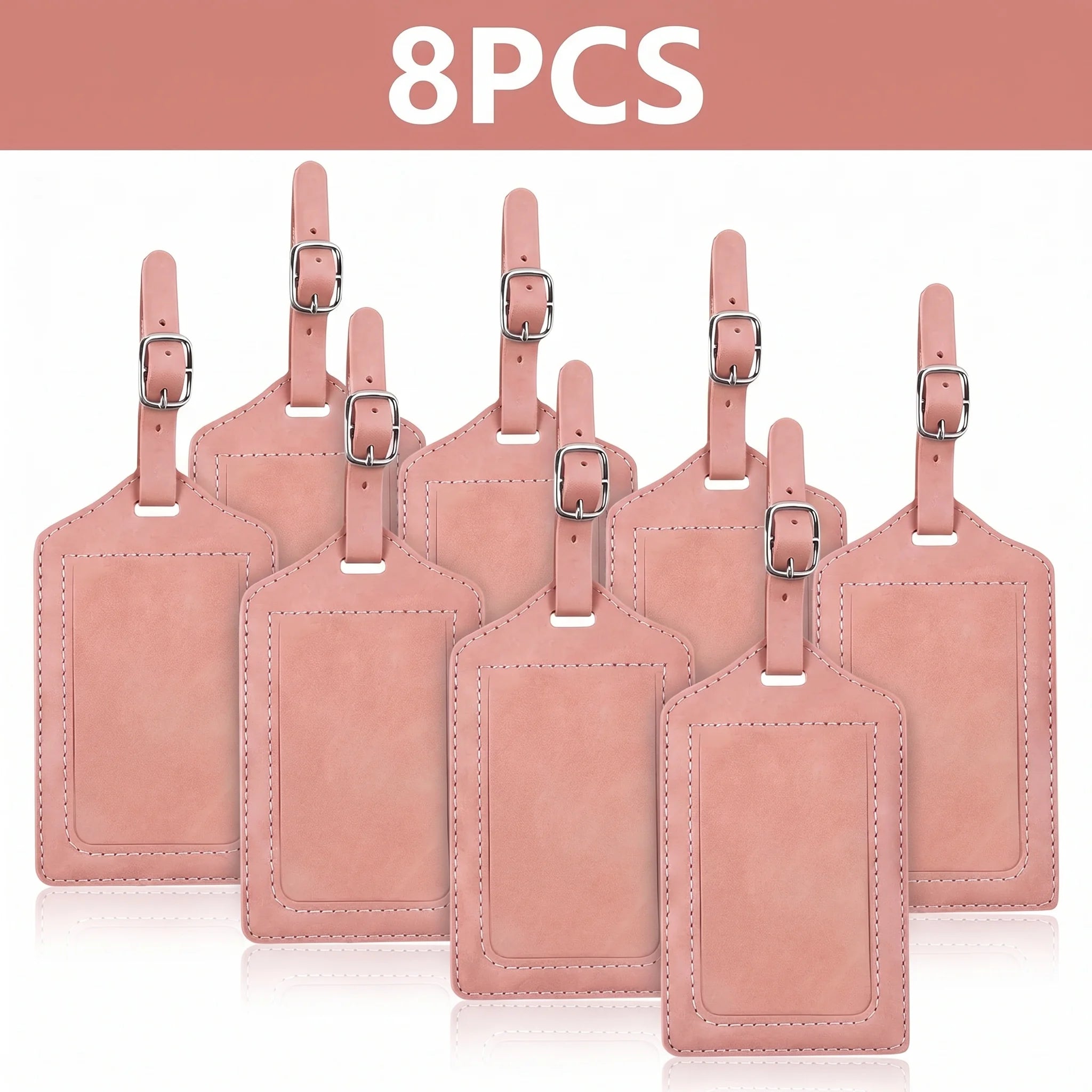 Pomelo Best 3/5/8 Pack Pomelo Best PU Leather Privacy Luggage Tags Suitcase Travel Accessories For Men Women