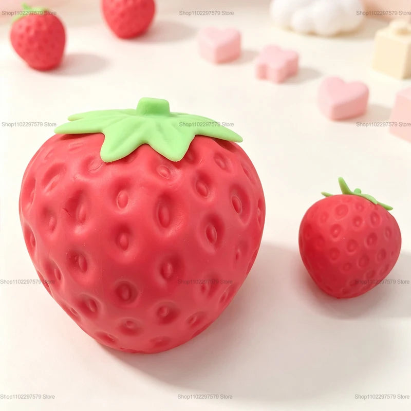 2026 New Super Jumbo Strawberry Squishi Cream Scented Squishy Slow Rising Antistress Toy Kids Grownups Squeeze Squishy Toys Gift