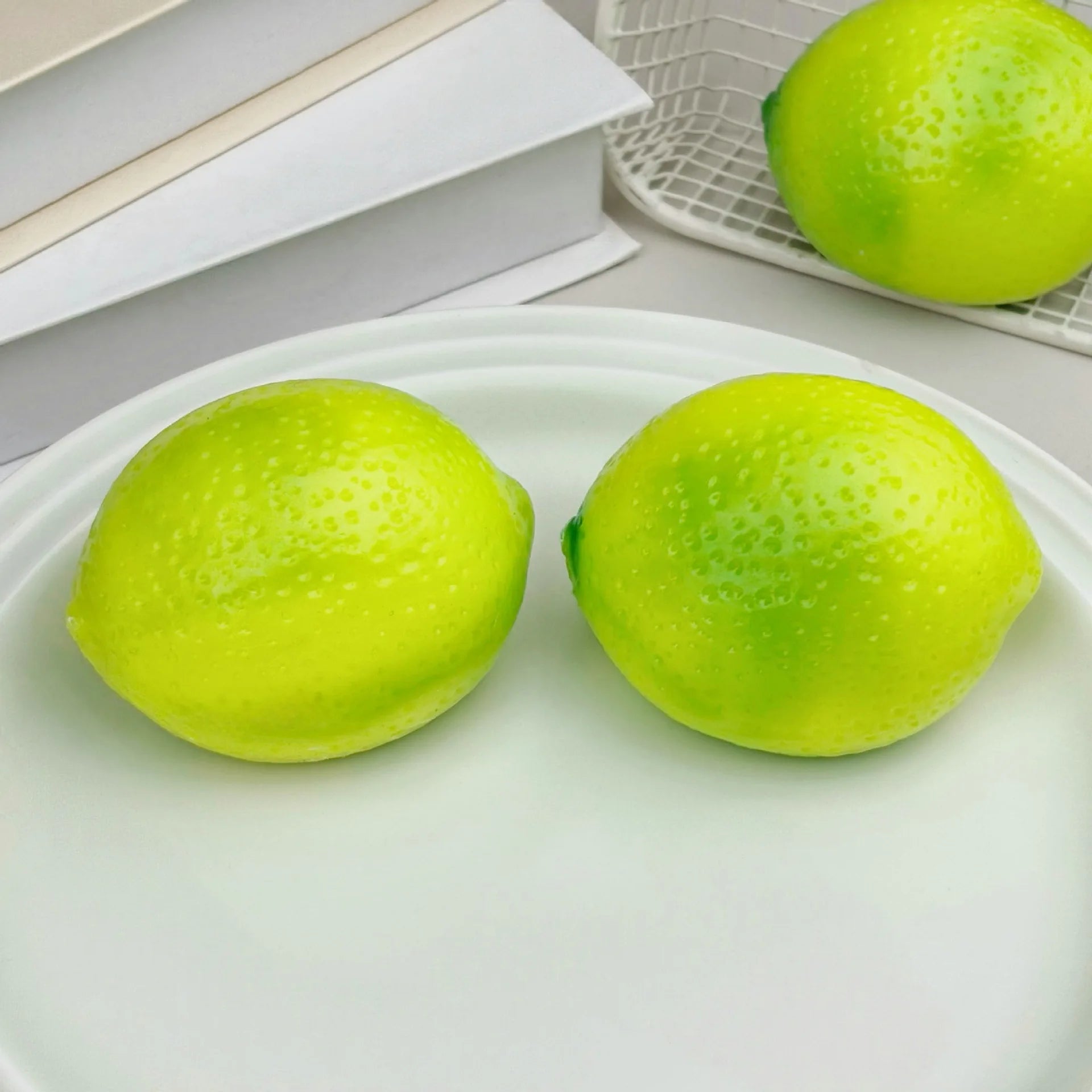 Handmade lemon Stress Ball Squeeze Toy, Slow Rebound Fruit Mango Squishy Fidget Ball, ASMR Sensory Stress Relief Toy Gifts