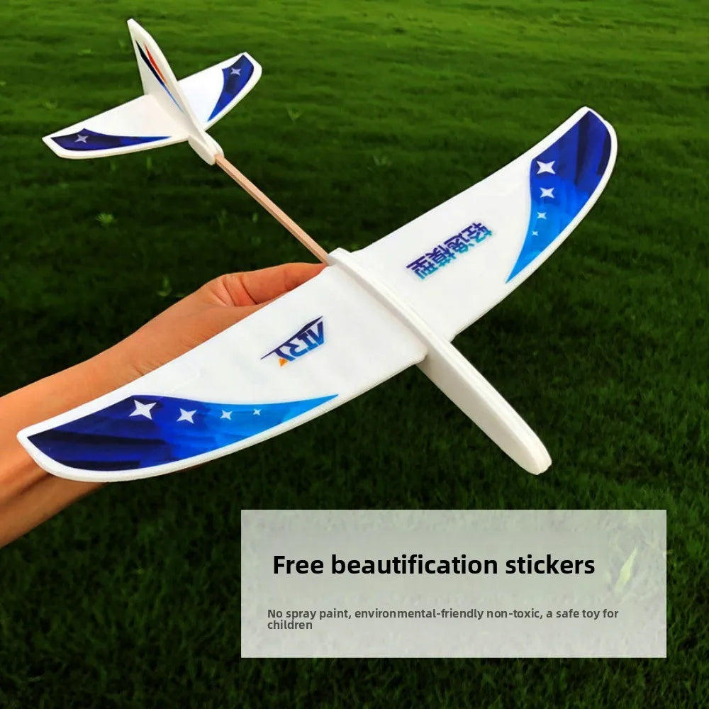 New PP Foam Double Wing Airplane Toy Popular Red&Blue EPP Bubble Plane Ligthweight Hand Thrown Aircraft for Kids Outdoor