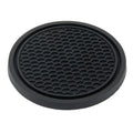 QGB For 2PC Car Cup Holder Anti-Slip Silicone Insert Coaster Mat Universal Car Accessories Black Fit for Most Cars Styling