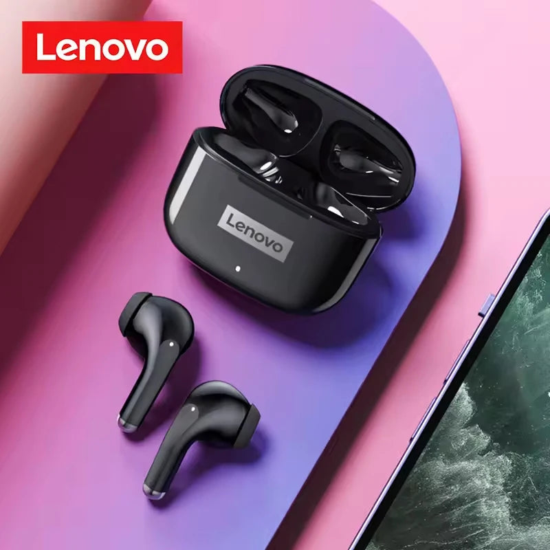 Lenovo LP40pro TWS Wireless Earbuds Bluetooth 5.3 HiFi Stereo Noise Reduction Sports Gaming Headphones for Running Travel Office