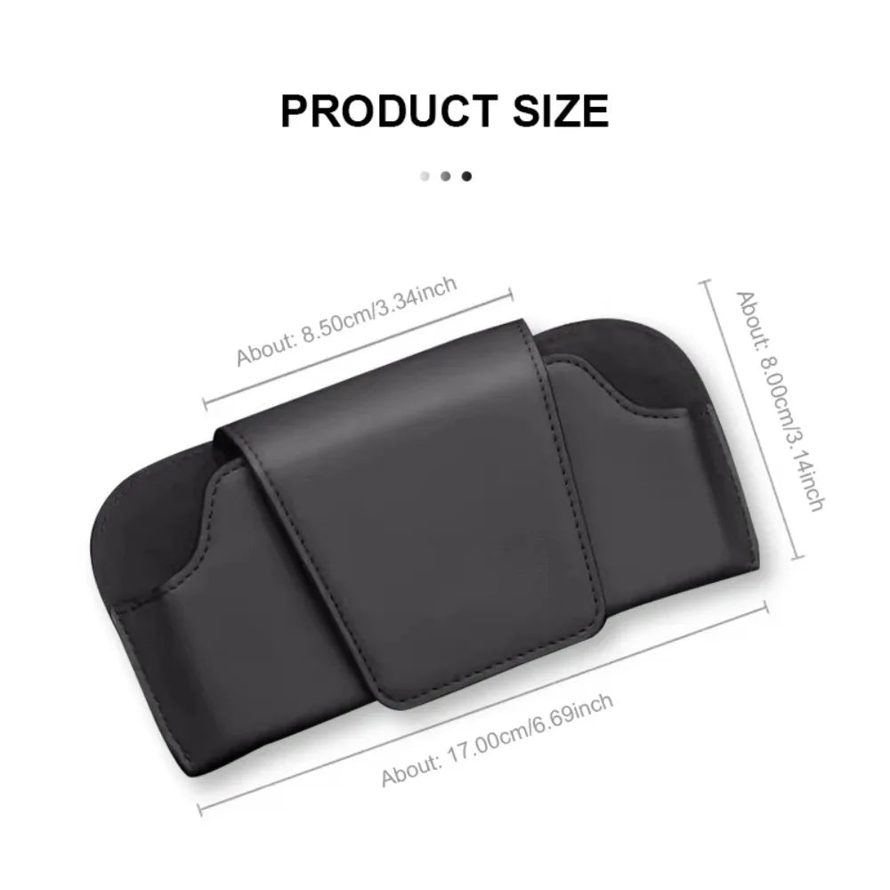 Car Glasses Case Auto Sun Visor Suede Glasses Holder Sunglasses Clip Card Ticket Holder Universal Interior Accessories