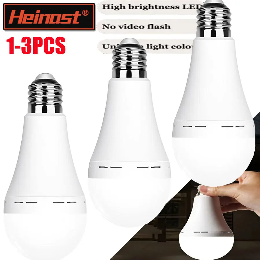 9W 15W LED Emergency Light Bulb Rechargeable Energy Saving Lamp for Home Power Outage Backup Waterproof Portable Handheld Light