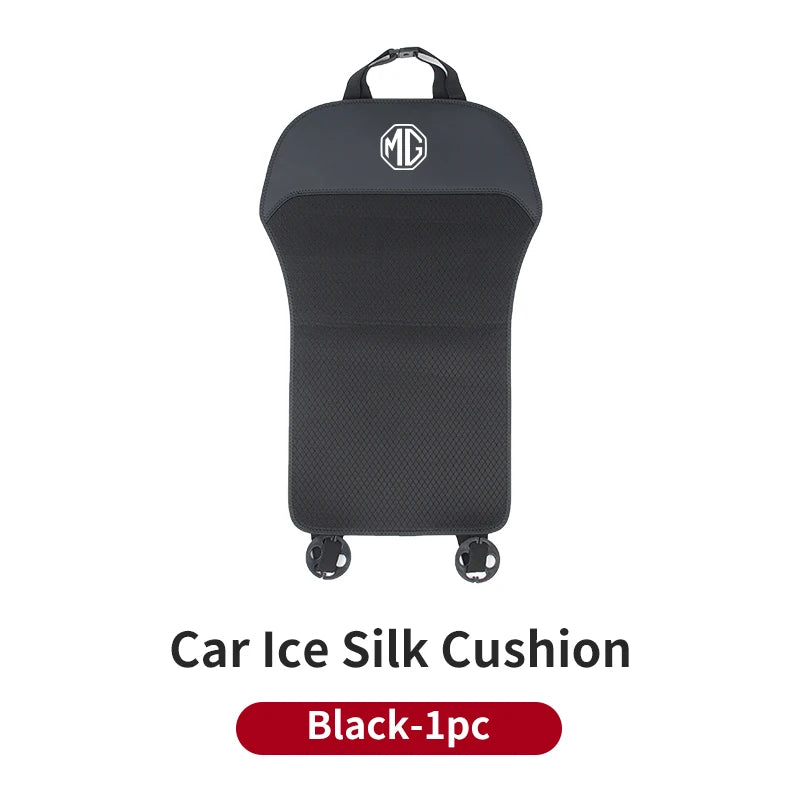 Car Ice Silk Seat Cushion Backrest Seat Cover Waist Pad Accessories For Morris Garages MG 3 5 6 7 HS ZS GS Hector TF GT ZR RX5