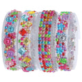 4 Rolls Water Drill Adhesive Sparkling Rhinestone Tape for DIY Crafts Wedding Party Decorative Acrylic Rhinestone Tape