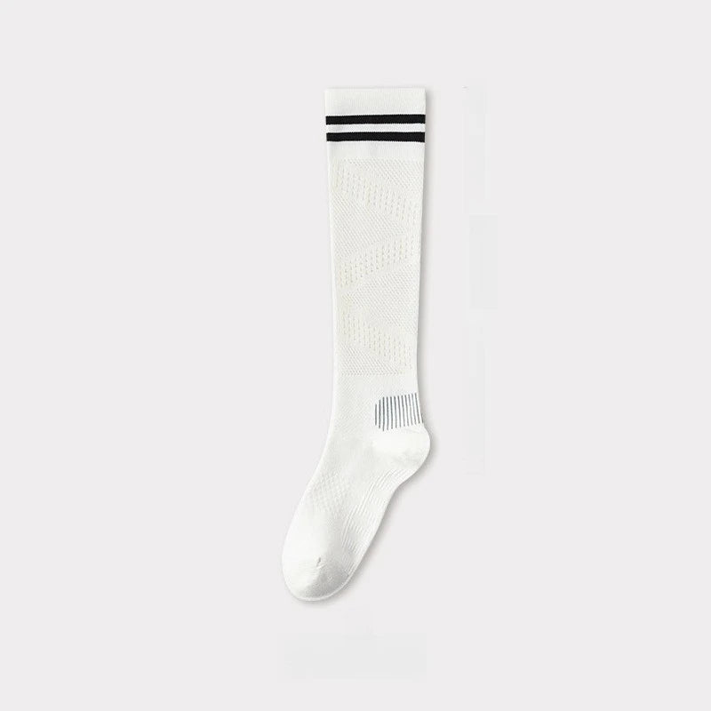 1/3 Pairs Women Summer Thin Mesh Knee High Compression Socks Anti-Odor Athletic Socks Tennis Running Yoga Sports Socks Stockings