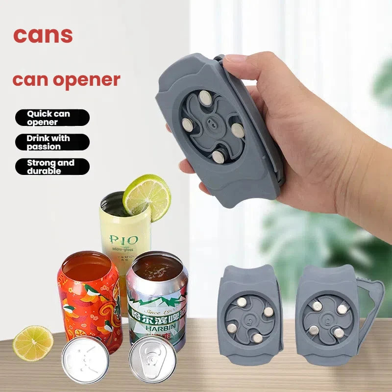 Portable Beer Can Opener Can Opener Can Cutter Top Remover Multifunctional Cutting Bottle Opener Bottle Lid Remover
