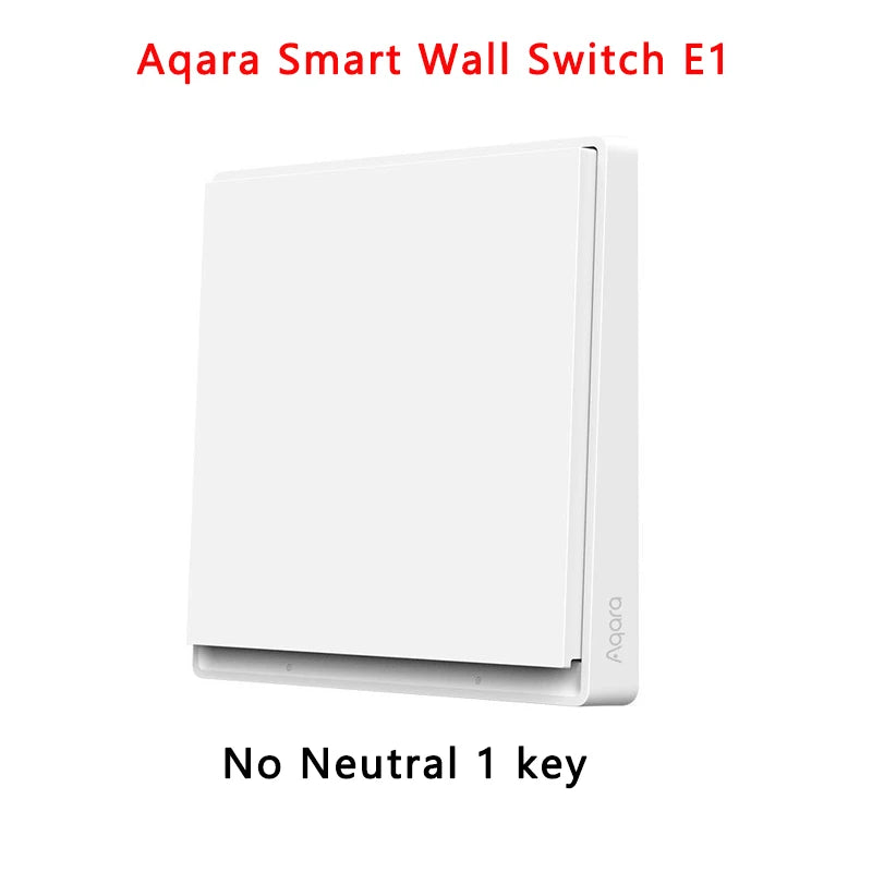 Aqara Smart Wall Switch E1 ZigBee 3.0 Smart Home Wireless Key Light Switch Fire Wire With NO Neutral For Mi Home Homekit APP