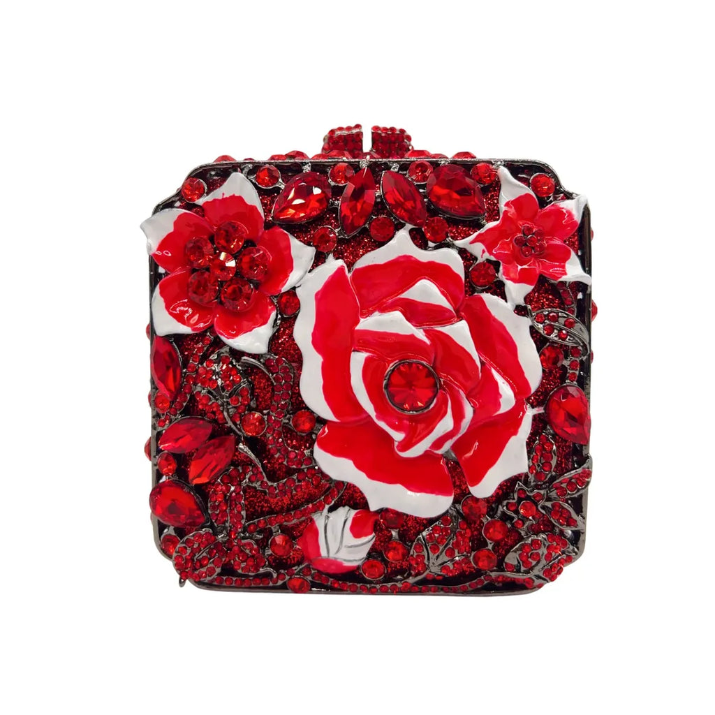 Crystal Bag Diamond Light Luxury Oil Drop Rose Dinner Banquet Party Annual Meeting Handbag Girl