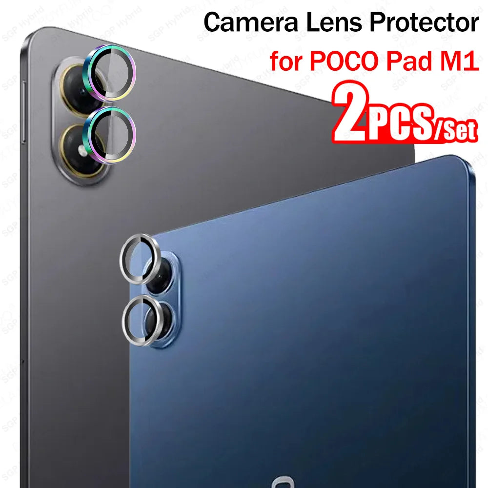 Aluminum Alloy Lens Glass Case For POCO Pad M1 3D HD Metal Ring Camera Protector POCOPadM1 Little PadM1 POCOPad M 1 Back Cover