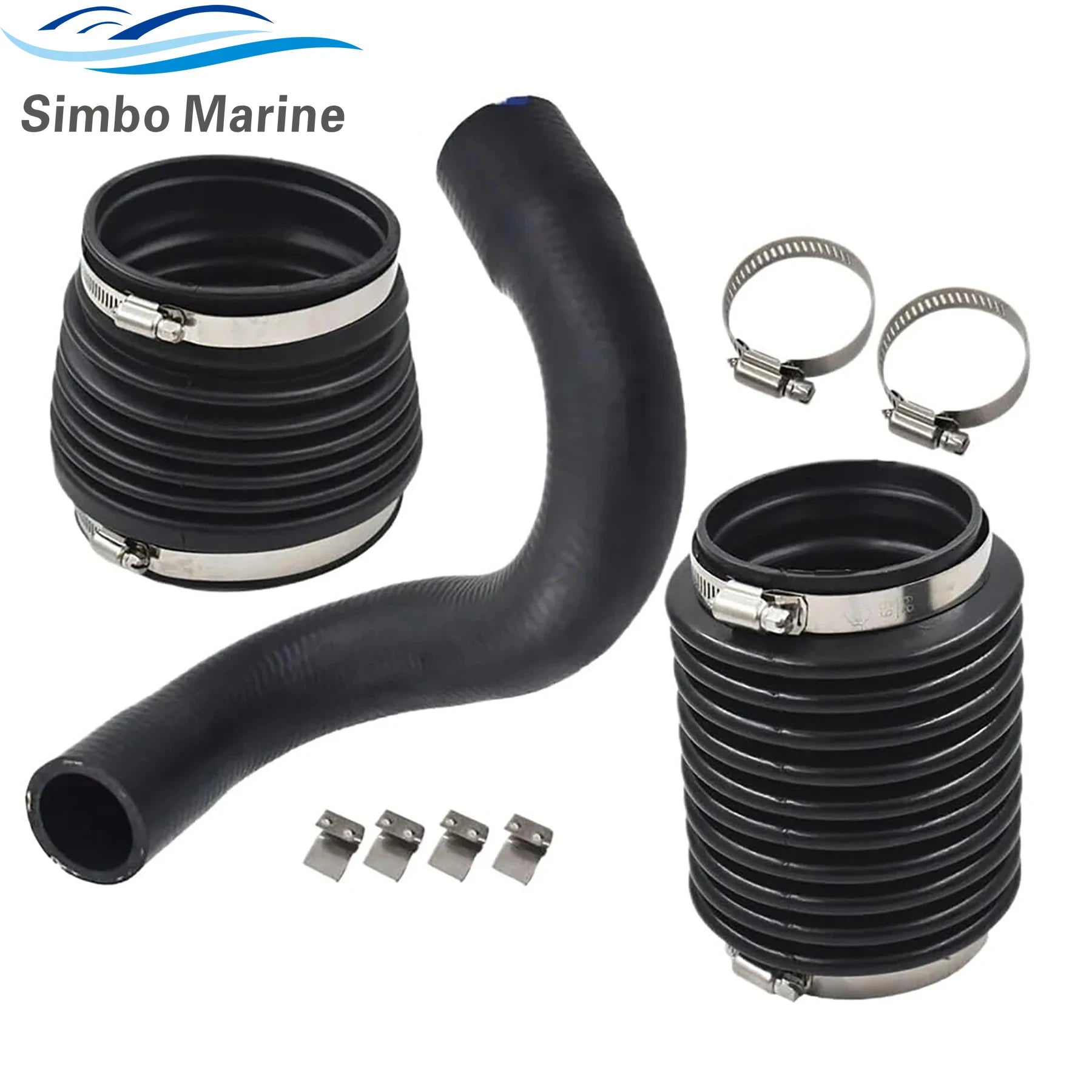 876294 875848 Exhaust U-Joint Hose Bellow Kit for Volvo Penta AQ DP SP 200 250 270 275 280 290 Sterndrive Replaces 875826 876631