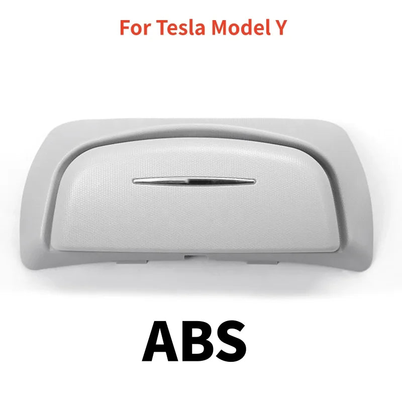 Car Glasses Case Wear-Resistant Sunglasses Holder Storage Box ABS/Suede For Tesla Model 3 / Y / 3 Highland / Y Juniper