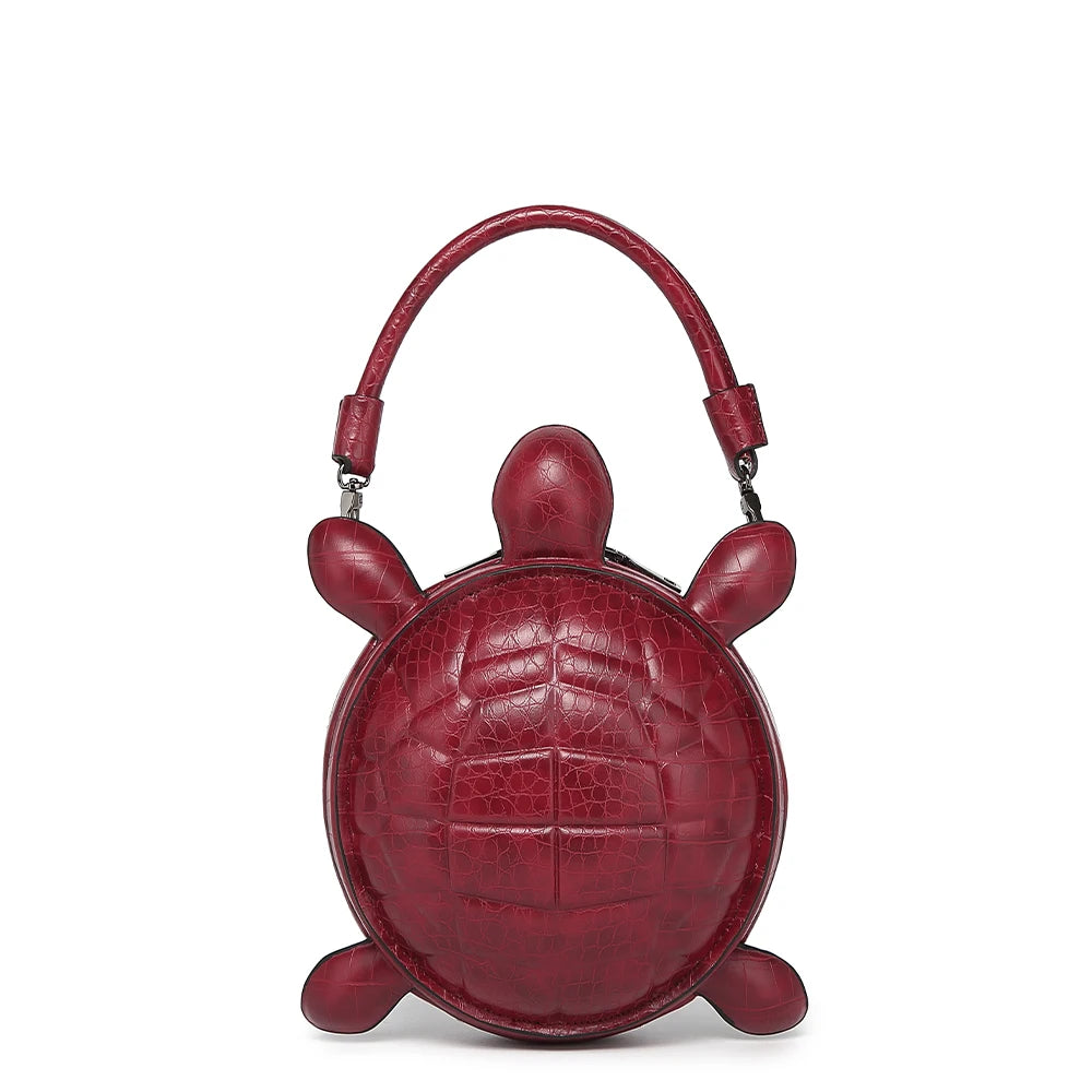 2026 New Creative and Personalized Turtle Shaped Handbag, 3D Stereoscopic Funny Alien Bag, Retro Portable Wallet