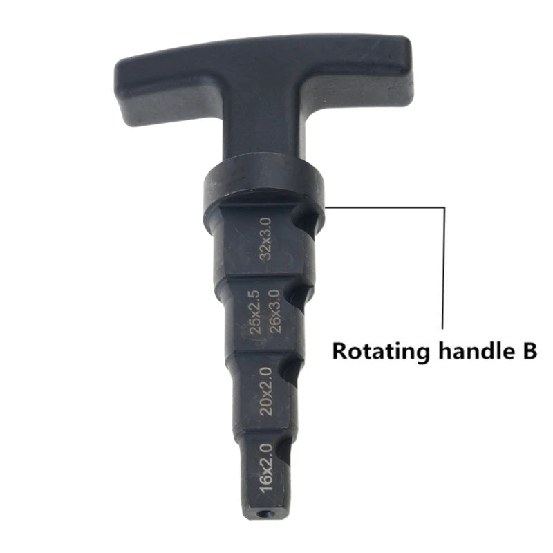 Pipe Deburring Tool Internal Pipe Chamfer Tool 4-in-1 Multi-layer Ratchet Rotation
