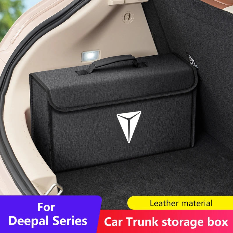 Car Trunk Storage Box Organizer Foldable Stowing Tidying Bag For CHANGAN Deepal S07 S7 SL03 2024 2025 Car Storage Accessories