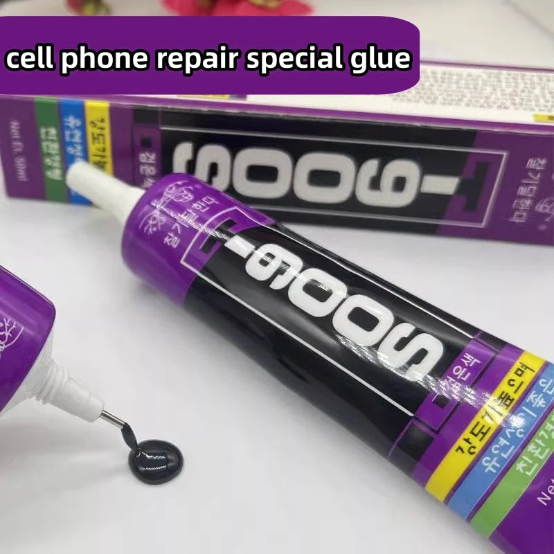 T900S Korea Soft Super Glue Eleastic Components Laptop Mobile Phone LCD Display Screen Black Adhesive Sealant Glue PVC Metal