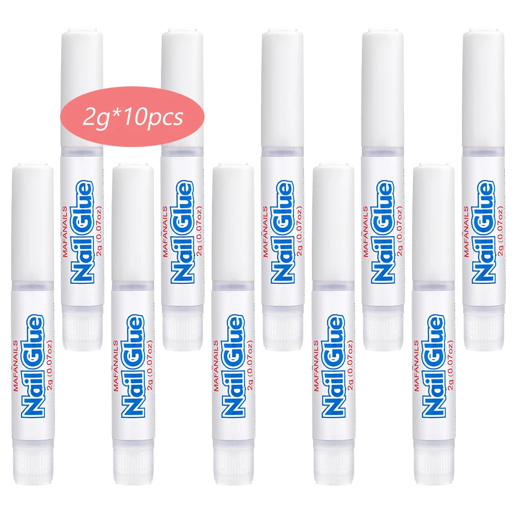1Set*3g Fast Drying Bond Nail Glue for False Nail Tips Strong Adhesive Glue Professional Acrylic Art Nail Rhinestone Glue Gel &*