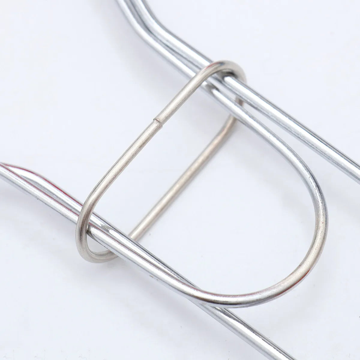 2Pcs Barbecue Grill Net Clip Iron Mesh Nonstick Wooden Handle Outdoor Bbq Tool Fish Grill Basket for Camping Picnic