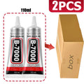 B7000 Multi-Purpose Industrial-Grade Clear Soft Adhesive for Rhinestone Jewelry, Phone Cases, and Glass Screens; Waterproof Adhesive (15g/25g/50g/110g)