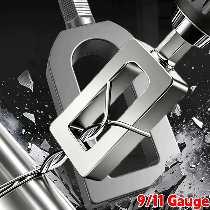 1/2pcs Duty Drill Wire Twister Tool Cable Processing Attachment Wire Knotting Bit Portable Pliers Home Storage Twisting Sleeve