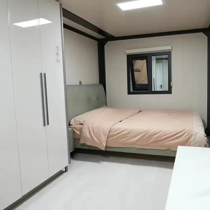 20ft/20ft Expandable Tiny House on Wheels Trailer Slide Outs Ready to Ship Home 2 Bedroom Prefabricated Mobile