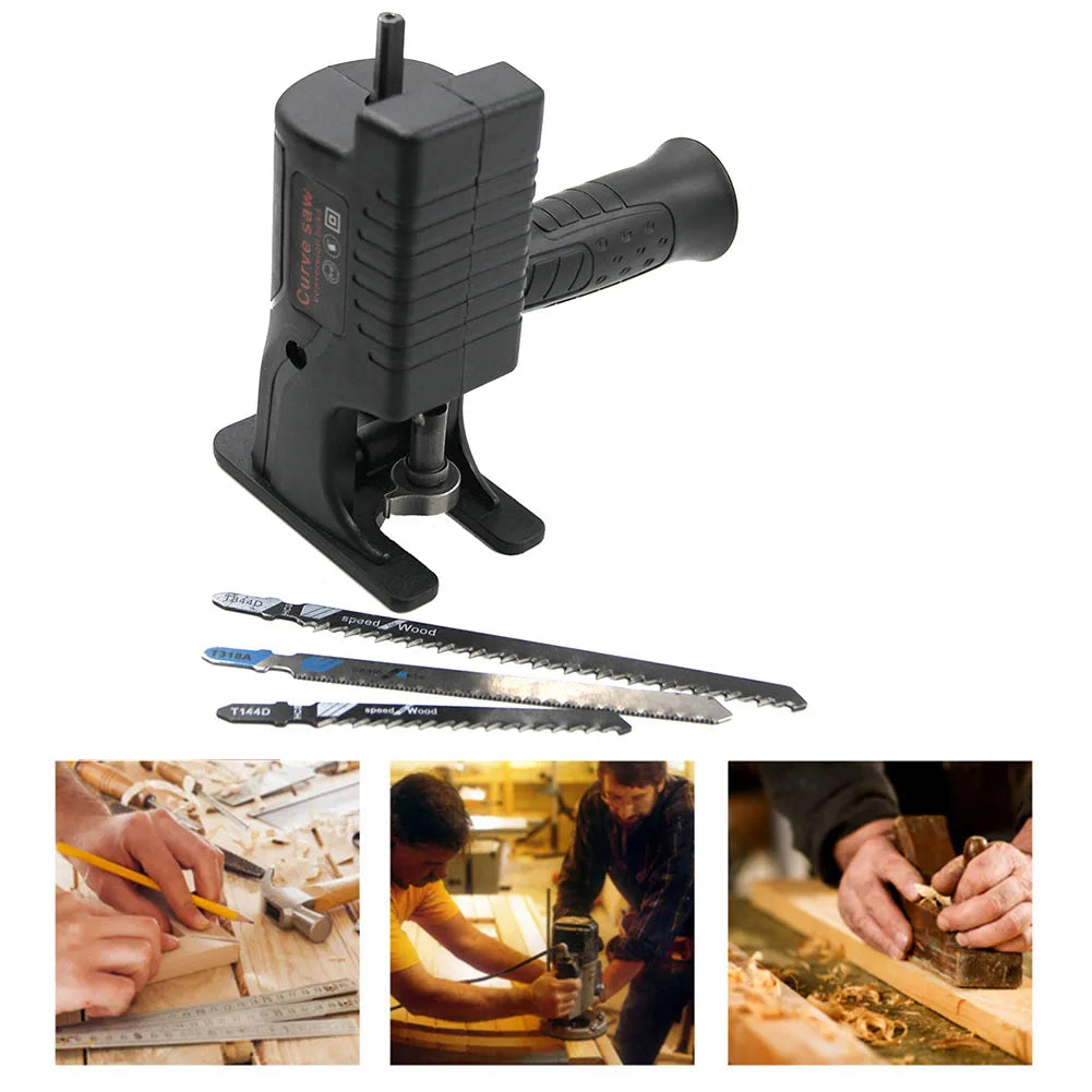 Portable Reciprocating Saw Adapter Electric Drill Modified Tool Drill To Jig Saws Cutting Tool for Wood Metal Plastics Cutting