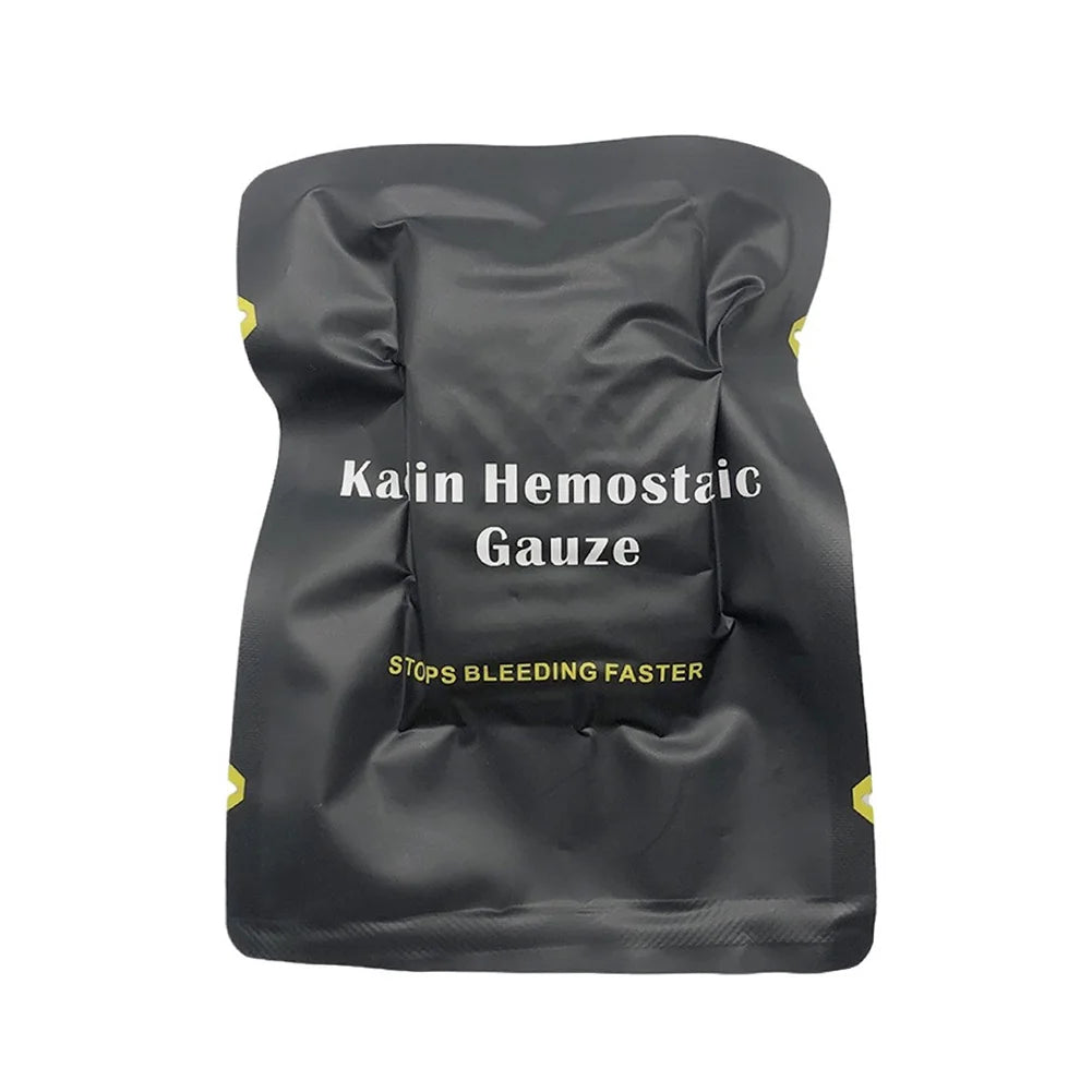 Kaolin Hemostatic Z-Fold Gauze Soluble Trauma Dressing Tactical IFAK Emergency First Aid Wound Care Supplies multiple sizes