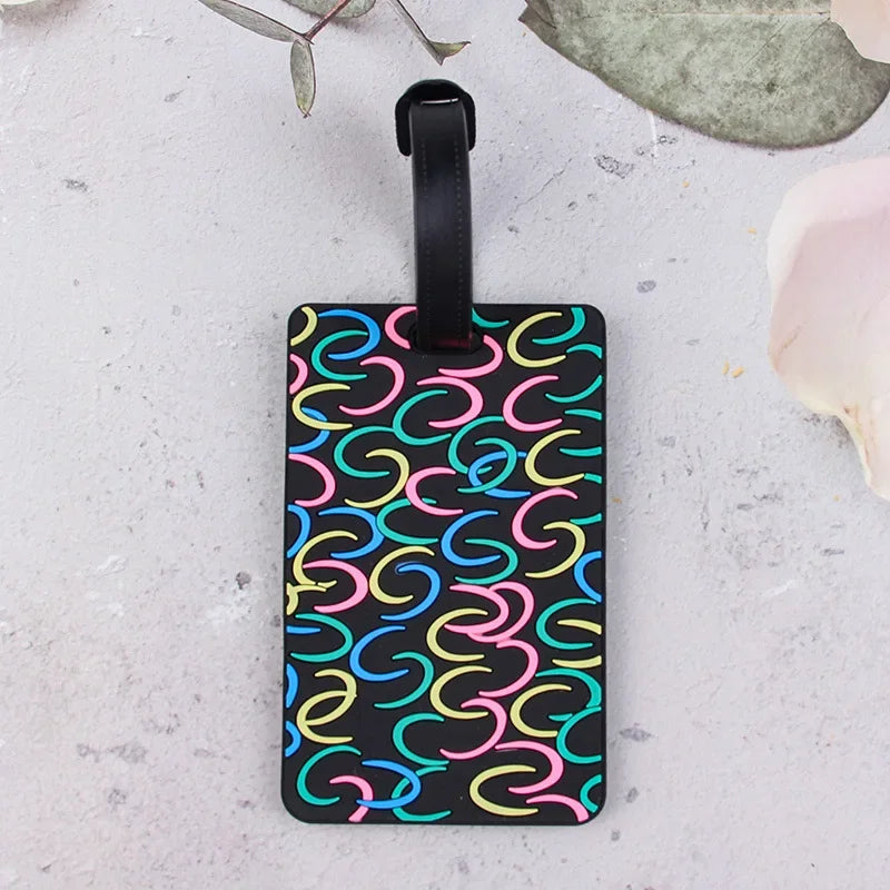 Fashion PVC Luggage Tag Boarding Pass Luggage Tags Suitcase Address Label Travel Accessories Bag Tags for Luggage