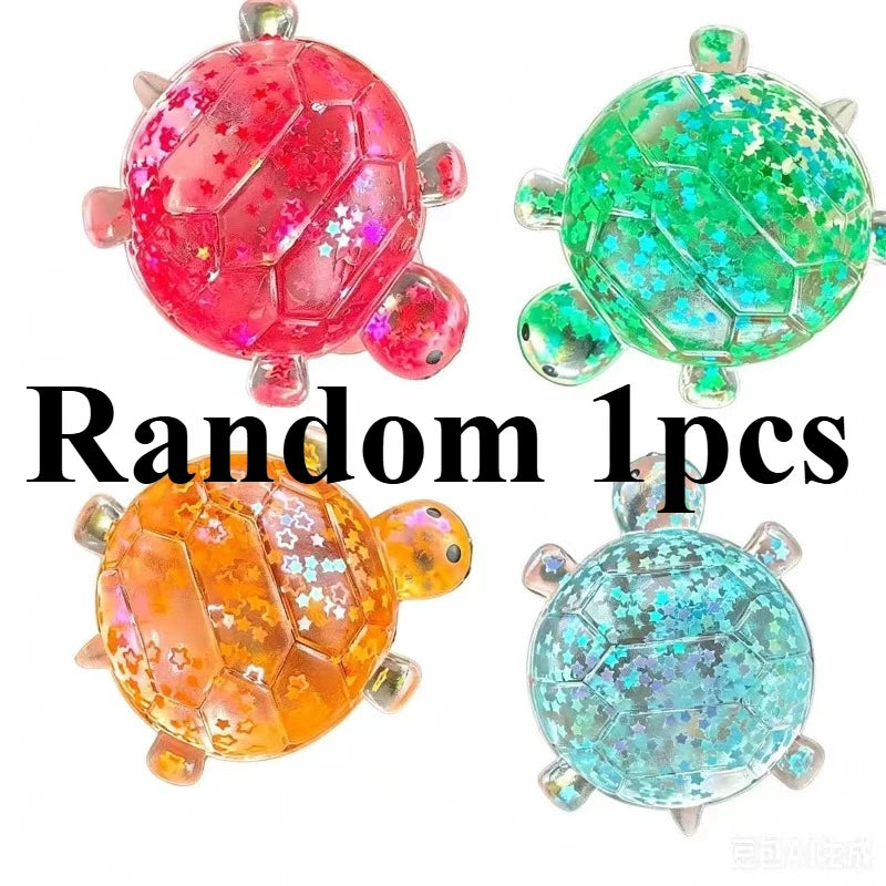 Large Maltose Glitter Turtle Axolotl Diamond Squeeze Stress Relief Toy High-Quality Slow Rebound Squeeze Stress Toy