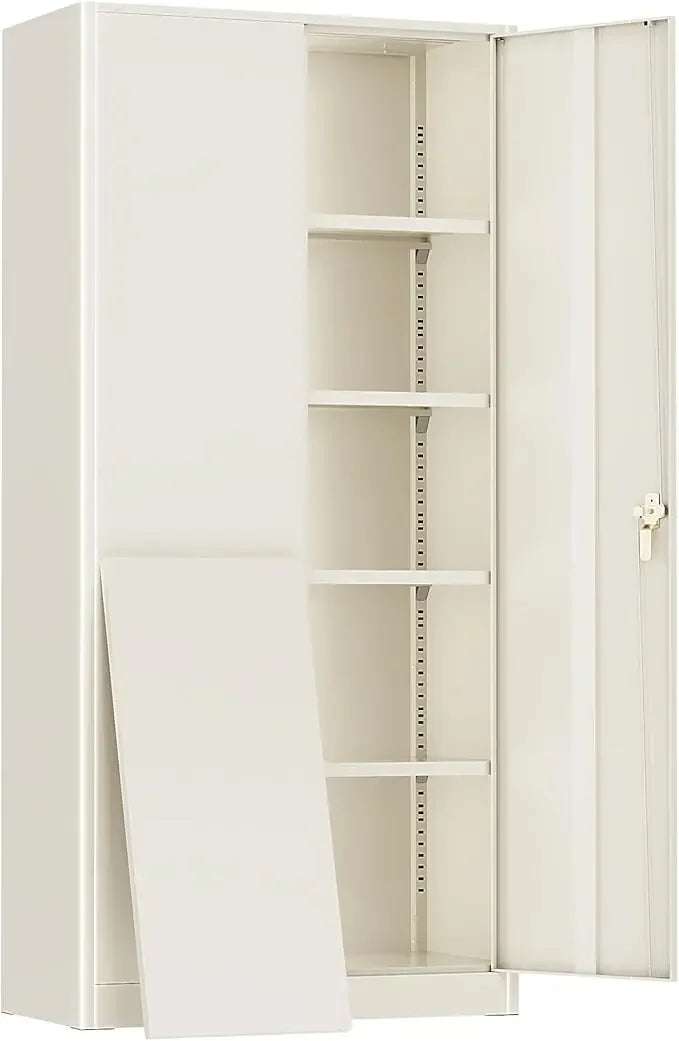 72” Metal Storage Cabinet, Garage Cabinets and Storage System with Doors and Shelves