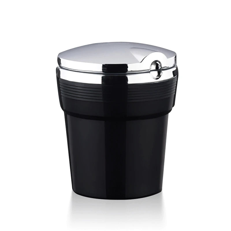 Universal Car Ashtray With Led Lights With Cover Creative Personality Covered Car Inside The Car multi-function Car Supplies New