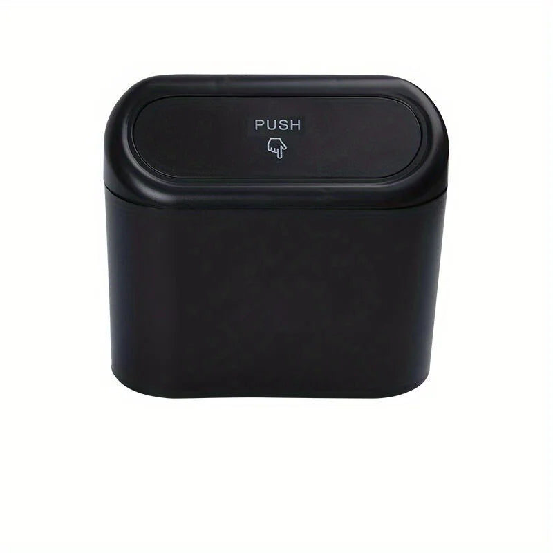 Hanging Trash Can, Hand & Letter Graphic Plastic Car Hanging Trash Bin, Multifunctional Hanging Storage Box, Small Garbage Can