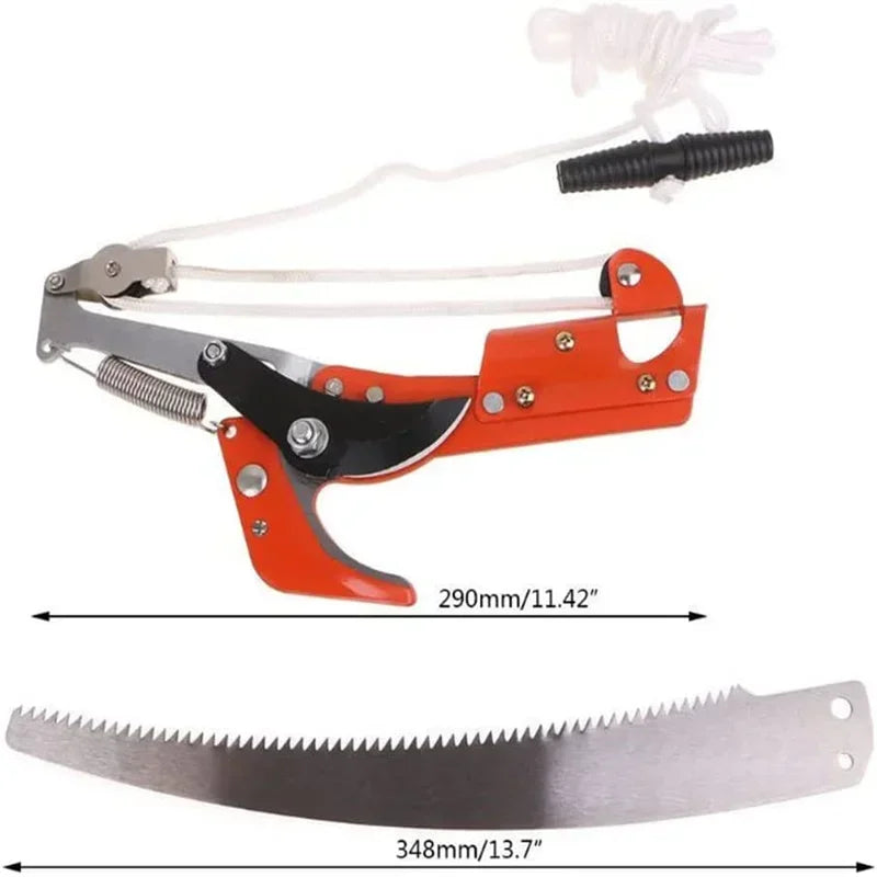 2 In 1 Extendable Tree Pruner Saw Long Handle Branch Cutter Garden Pruning Shears High Branch Trimmer Outdoor Tool