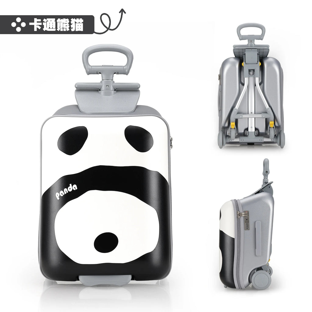 1-Piece Set of Children's Luggage That Can Be Used as a Ride-On Suitcase and Carry-On Travel Suitcase, a Travel Essential That Can Be Disassembled, Suitable for Children Aged 2-12