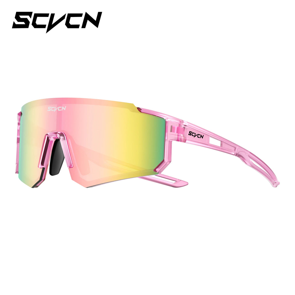 SCVCN UV400 Mountaineering Cycling Protective Glasses Running Sunglasses Stylish Hiking Driving Glasses MTB Sports Sunglasses