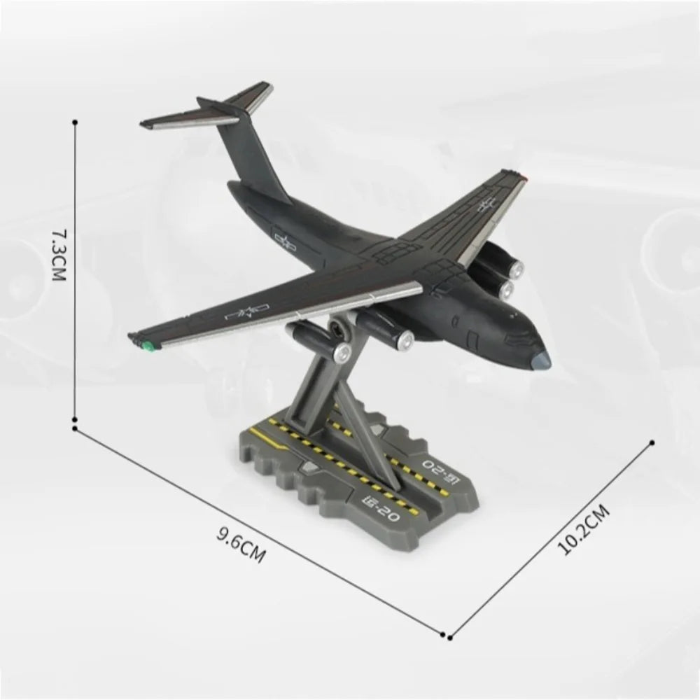 1:500 1:200 Scale Y-20 J-20 Fighter Model Car Toy J-35A FC-31 Movable Parts Realistic Static Design Models for Aerospace Lovers