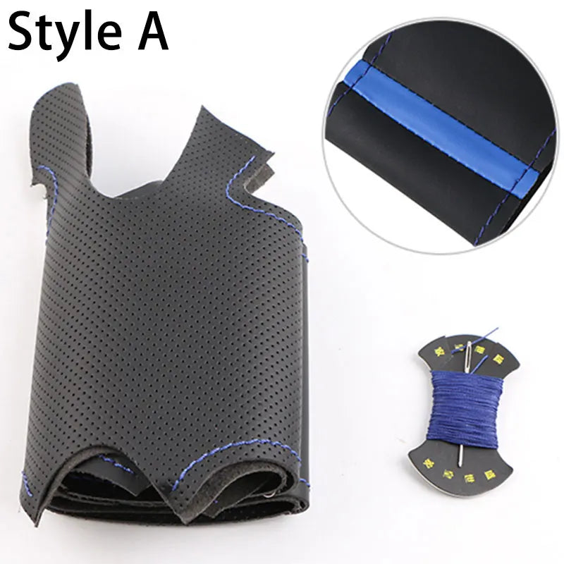 Soft Car Steering Wheel Cover For Fiat Bravo Doblo Opel Combo Grande Punto Linea Qubo Vauxhall Non-Slip Steering Wheel Protector