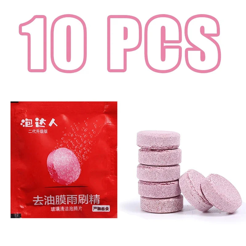 Solid Car Windshield Cleaner Effervescent Tablets Windscreen Window Glass Dust Wiper Car Cleaning Tool Car Accessories