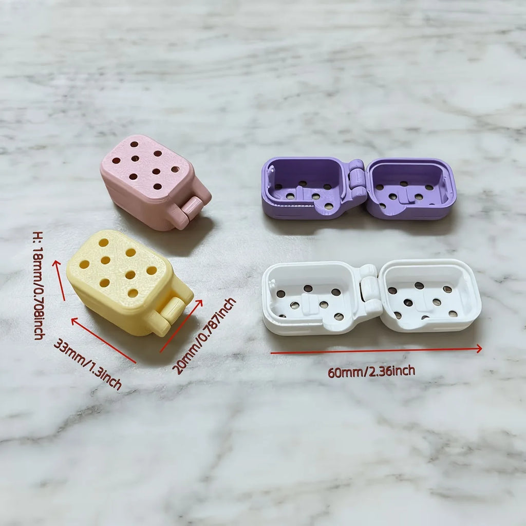 Perforated, Breathable Toothbrush Head Storage Case – Portable Travel Toiletry Accessory – Dust-Proof Toothbrush Head Protector