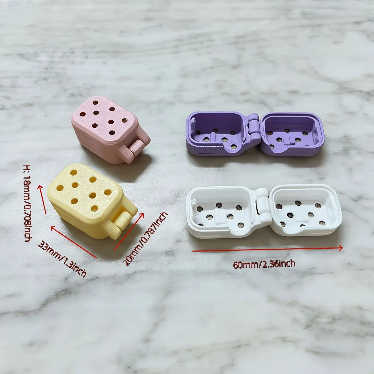 Perforated, Breathable Toothbrush Head Storage Case – Portable Travel Toiletry Accessory – Dust-Proof Toothbrush Head Protector