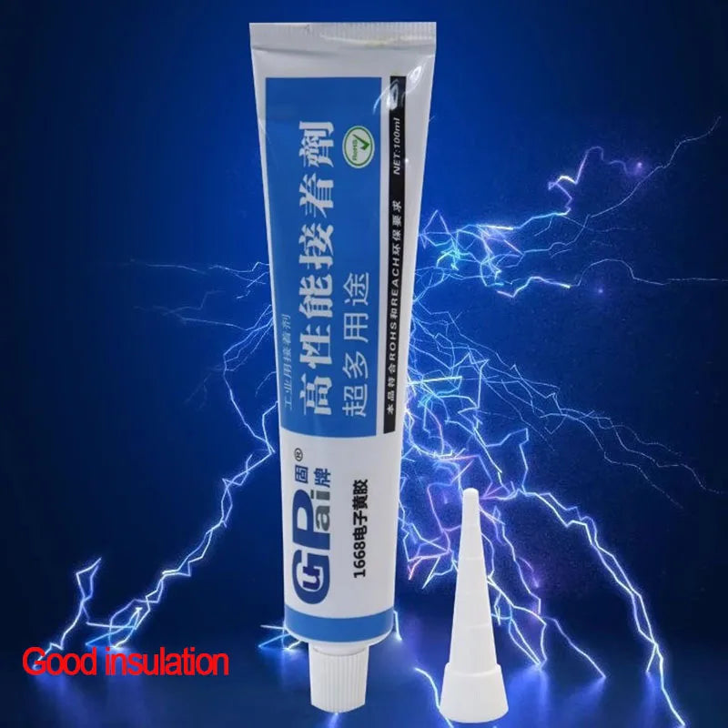 Quick-drying electronic red glue green glue transparent thread anti-loosening strong glue wire row electrical fixing adhesive