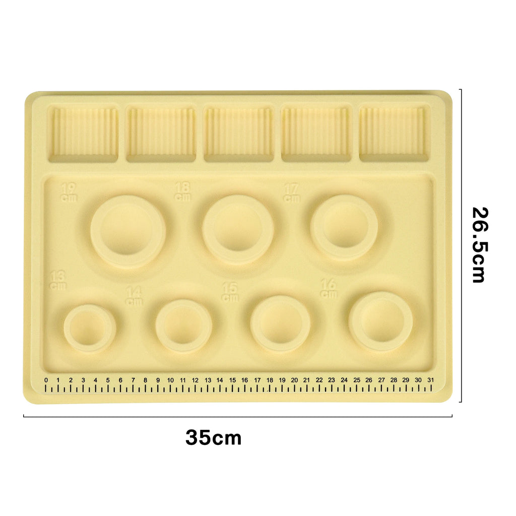 Flocked Bead Board Jewelry Making Tools DIY Bracelet Necklace Beading Organizer Jewelry Size Measuring Tool WorkBenches Tray