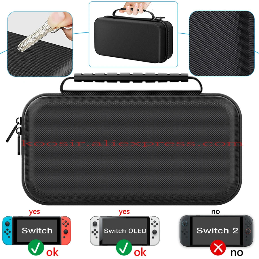 Nintend Switch Large Storage Bag SwitchOLED Portable Carrying Case Anti-Scratch Oxford Cloth Travel Bag for Nintendo Switch OLED