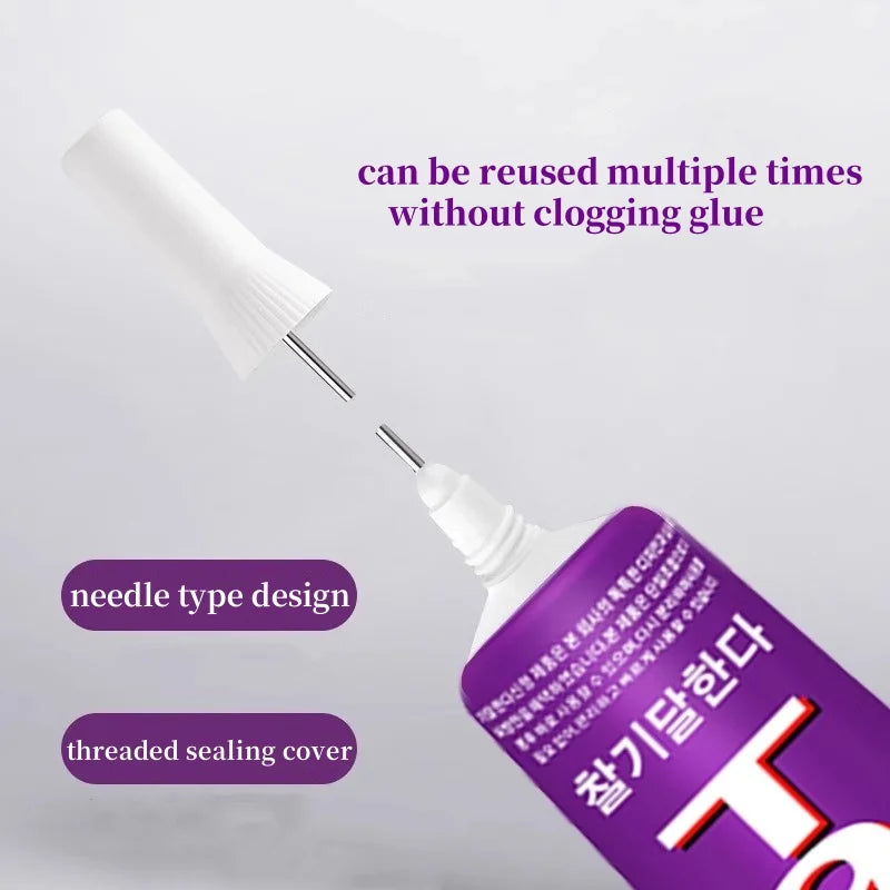 Korea T9000 Building Block Glue Transparent Soft Multi-purpose 15/50/110ML Adhesive DIY Daily Use Glue Repair Model Toy