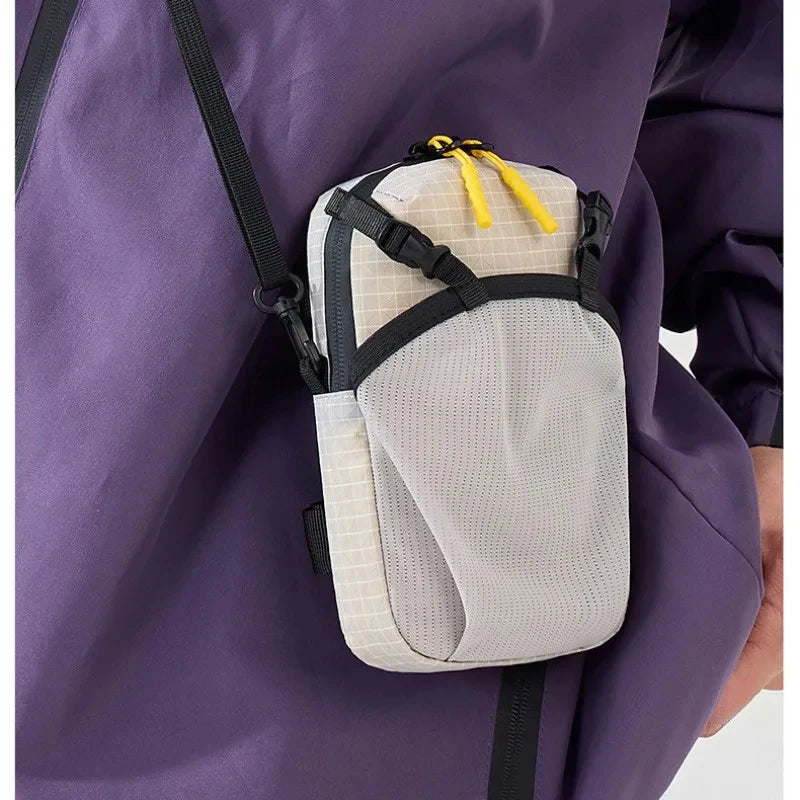 Shoulder Strap Phone Pouch Waterproof Lightweight Attachment Bag For Backpack Hiking Camping Sports