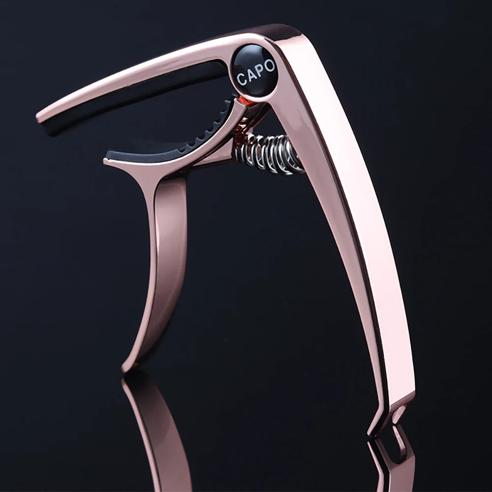 Metal Guitar Capo Guitar Tuner Clamp Zinc Alloy Professional Key Trigger Capo for Acoustic Electric Guitar with Rubber Grip