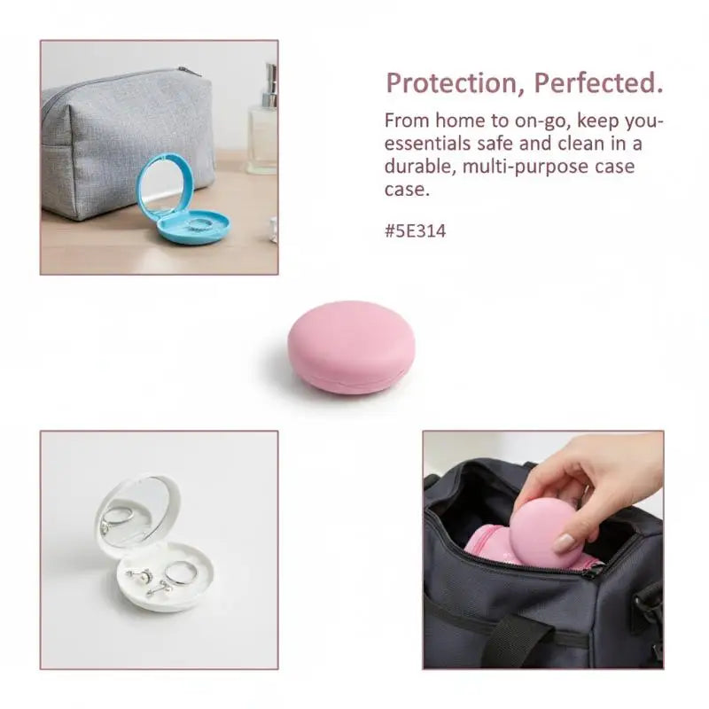 Dental Invisible Bracess Retainer Case Magnetic Portable Mouth Guard Denture Storage Box Tooth Case With Mirror Travel